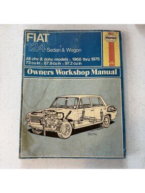 Fiat 124 Haynes 1966-1975 Owners Workshop Manual #080 (US) FC
